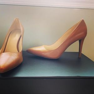Nine West Caramel Pumps, 8.5